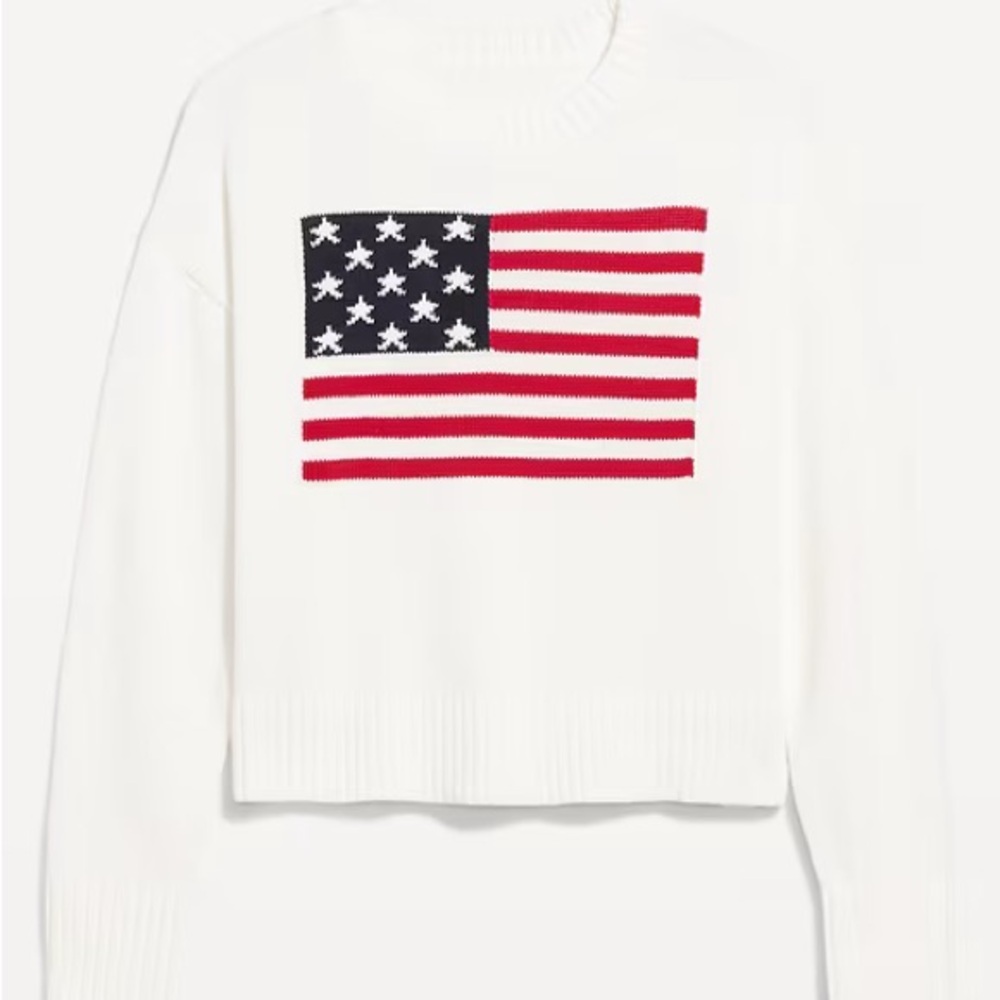 Women's Crew-Neck Flag Sweater